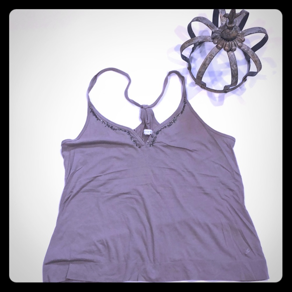 Aerie Tank with Beading L